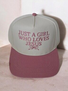 David & Young Just A Girl Who Loves Jesus Embroidered Snapback Hat